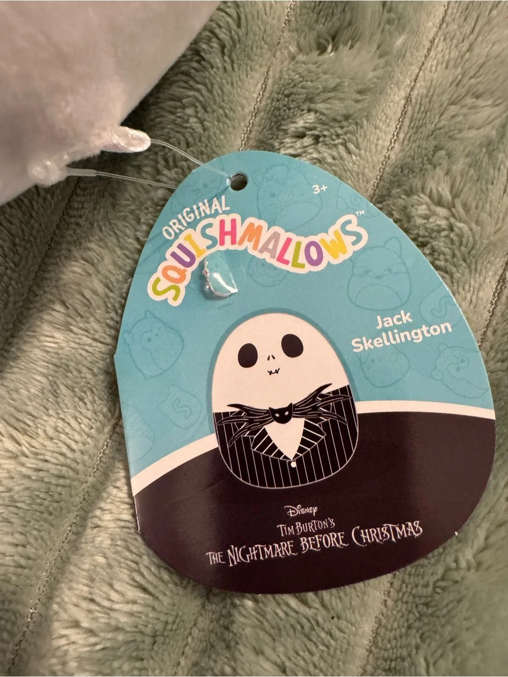 Disney Jack Skellington Plush in White and Black with Pinstripe Suit - Picture 2 of 3